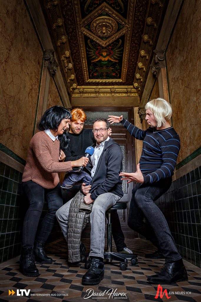 Fotoshooting für Lausitz TV und Mandy Sprejz von MEIN NEUES ICH. Ich hat Daleen mit David Harex die Vorher-Nacherfotos professionell umgesetzt.